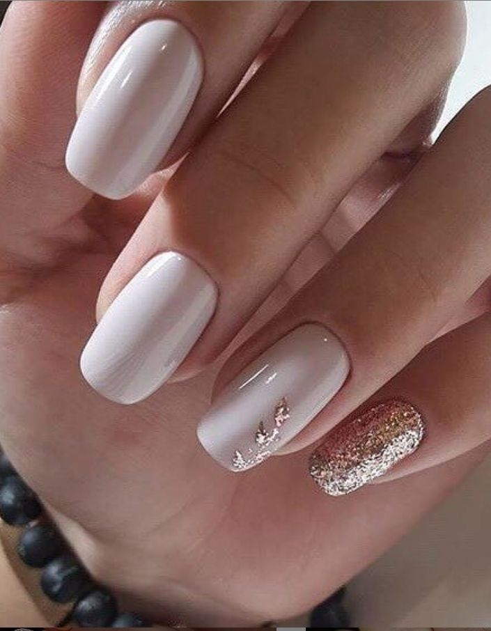 Bright Pink and White Nails